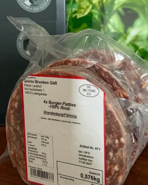 Burger-Patties (4 Stück)